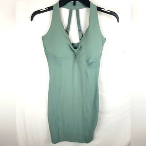 Gymshark Whitney Leaf Green Sleeveless Dress Sz S